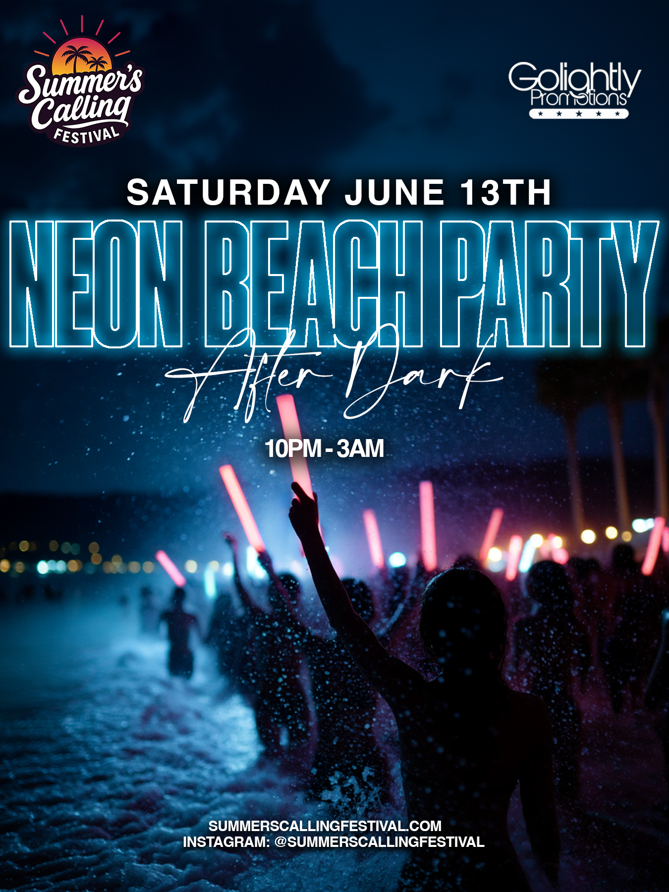 Neon Night Swim flyer