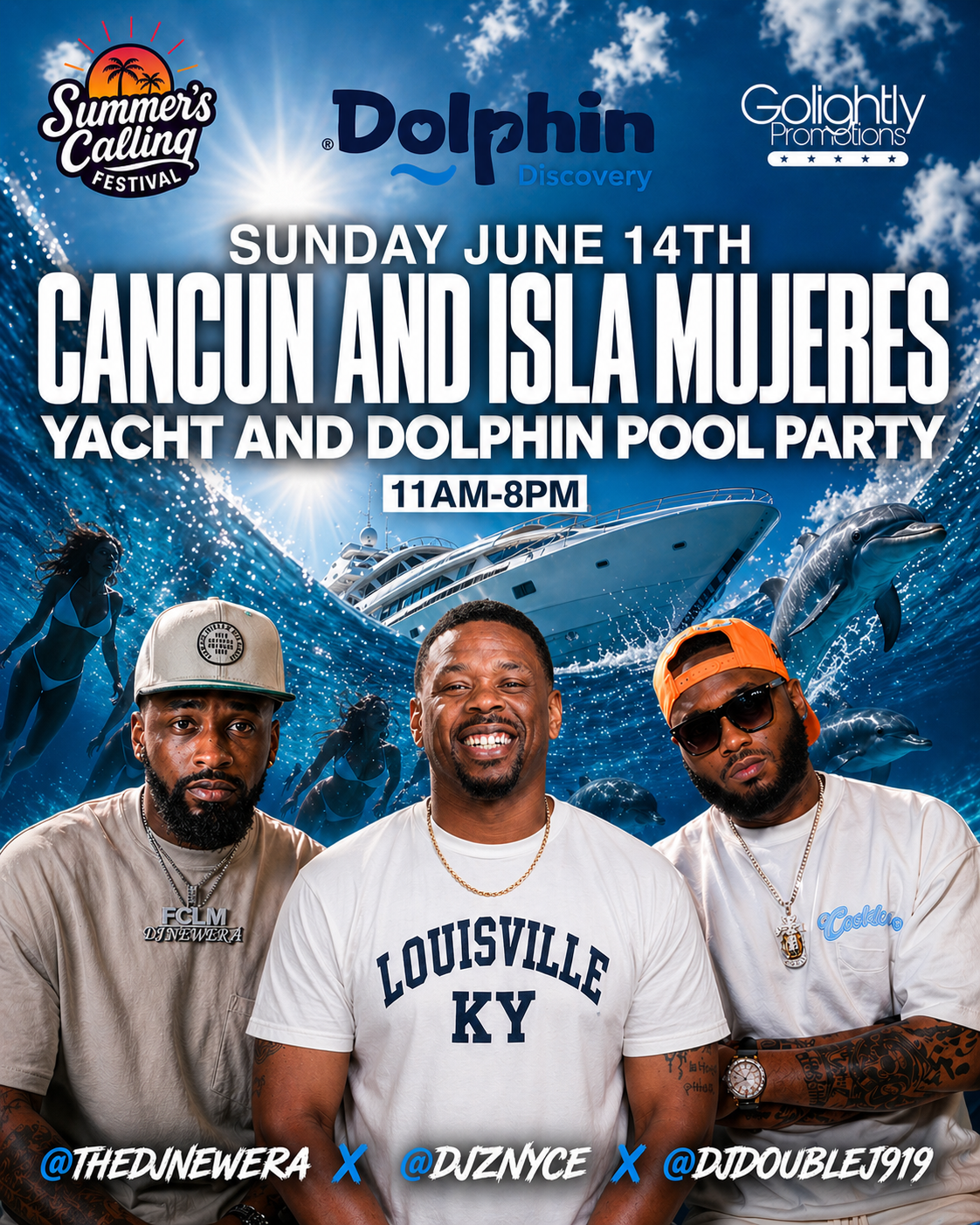 Cancún Yacht Pool Party flyer